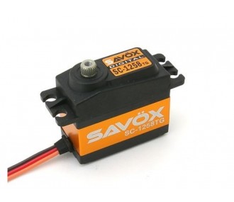 Digitales Standard-Servo Savox SC-1258TG+ Titanium (52g, 12kg.cm, 0.08s/60°)