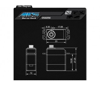 DS6125-E Mks digital metal slimline servo