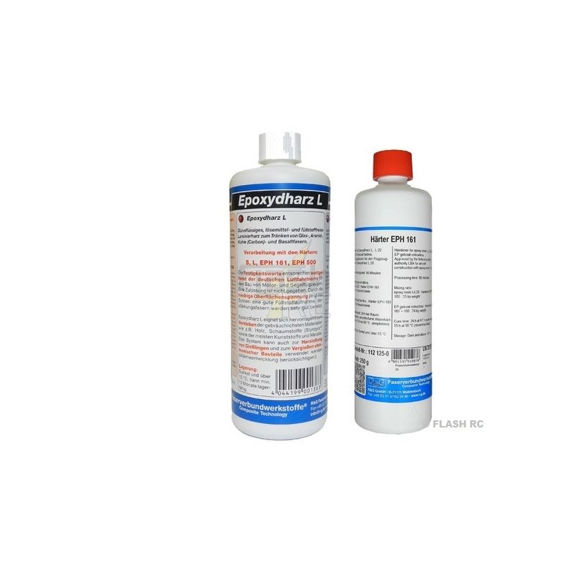 Résine Epoxy L + durcisseur EPH161 (90min.) R&G 250g