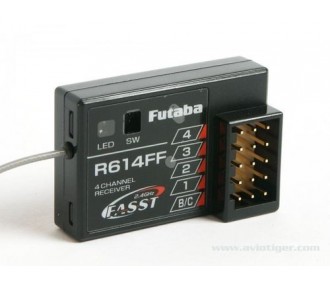 Futaba R614FF 2.4GHZ 4 Channel FASST Receiver