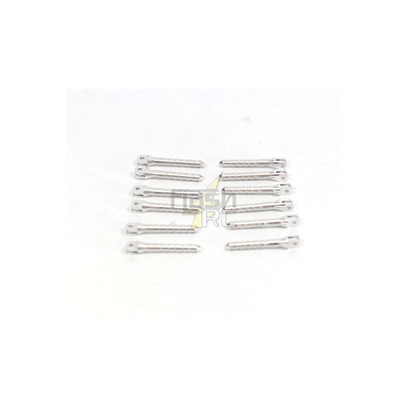 Removable aluminium stick hinges 6x98mm 6pcs MPJET