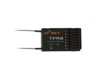 TFR6 Rx Frsky 7 Canales 2.4GHz FASST-Futaba