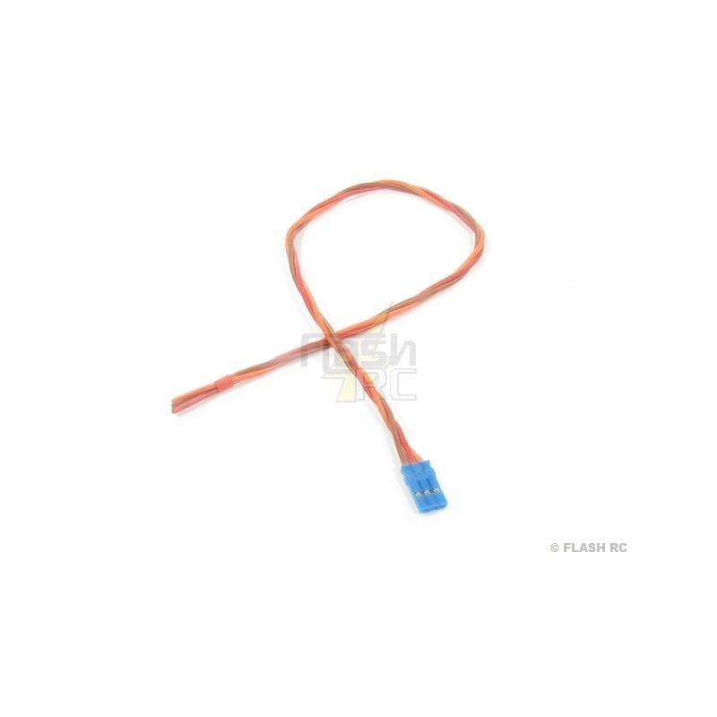 Prise JR male 30cm 0,35mm² Silicone Prise bleue Muldental