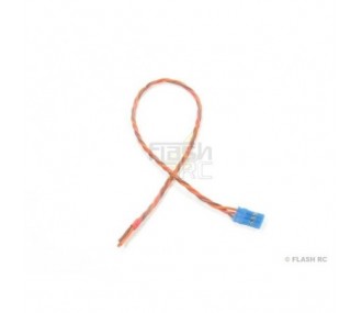 Prise JR male 30cm 0,14mm² Silicone Prise bleue Muldental