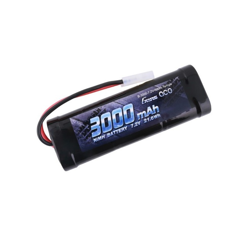 Batterie NiMh 7.2V 3000mAh Prise Tamiya - Gens Ace