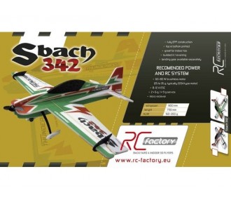RC Factory Sbach 342 'Backyard Series' verde/negro aprox.0.80m