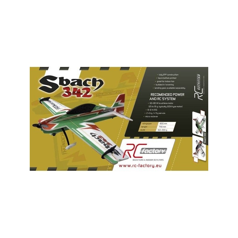 RC Factory Sbach 342 'Backyard Series' verde/nero ca.0,80m