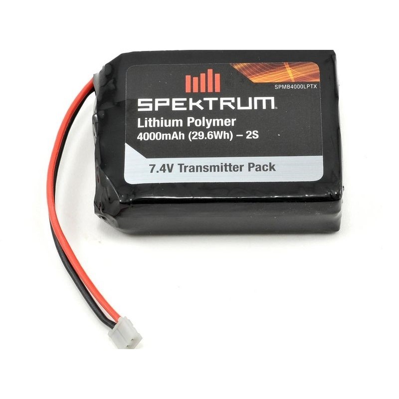 Batterie Tx Spektrum lipo 2S 7.4V 4000mAh pour DX7s/DX8/DX9