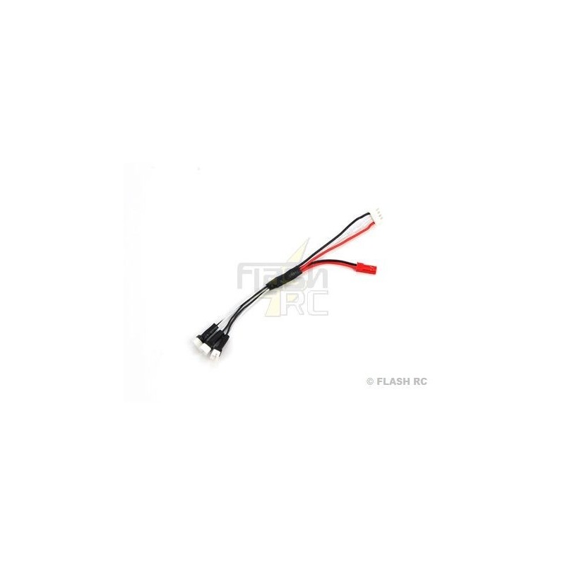 Cable de carga para 3 baterías Lipo 1S tipo MCPX Blade