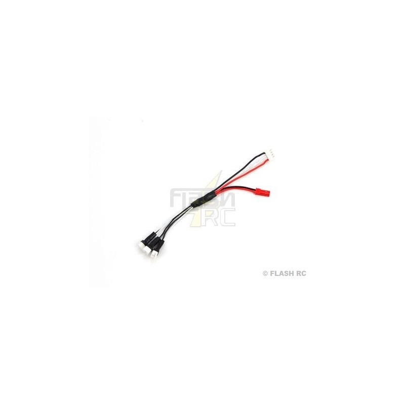 Charging cable for 3 Lipo 1S batteries type MCPX Blade