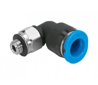 FESTO - M5 male L-connector - 6x4mm hose