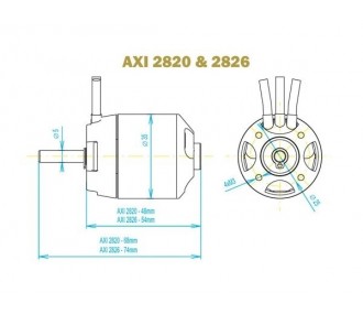 AXI 2826/12 GOLD LINE Spécial Multirotor