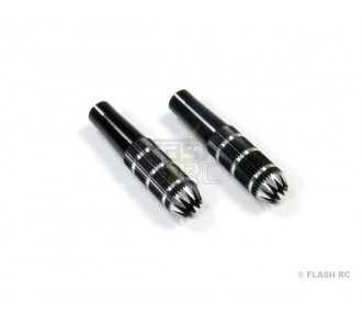 Handles (2pcs) Black Alu M3, 8x34mm