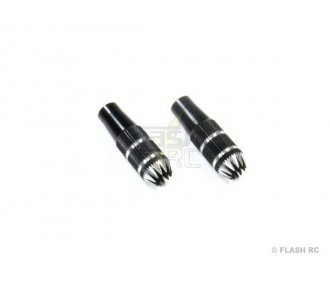 Handles (2pcs) Black Alu M3, 8x24mm