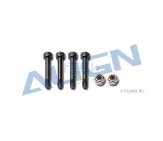 H55059 - M4x25 hexagonal screws (4pcs) + nylstop nuts (2pcs) - TREX 550E Align