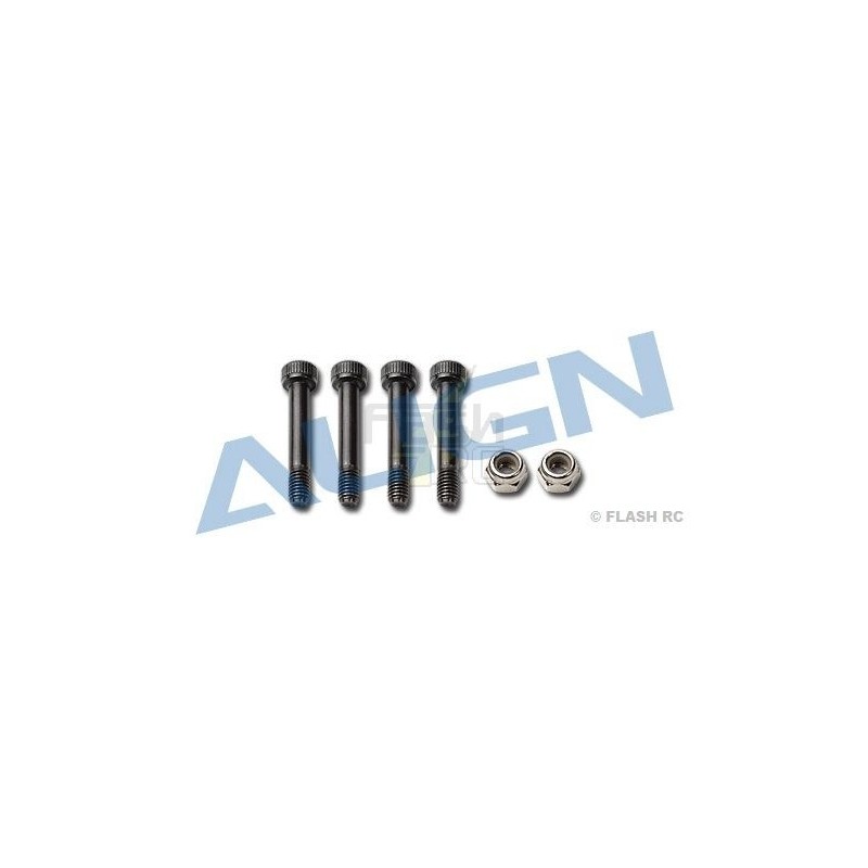 H55059 - M4x25 hexagonal screws (4pcs) + nylstop nuts (2pcs) - TREX 550E Align