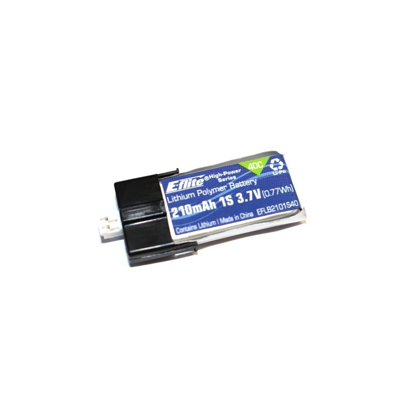 Battery E-flite lipo 1S 3,7V 210mAh 40C EFLB2101S40.