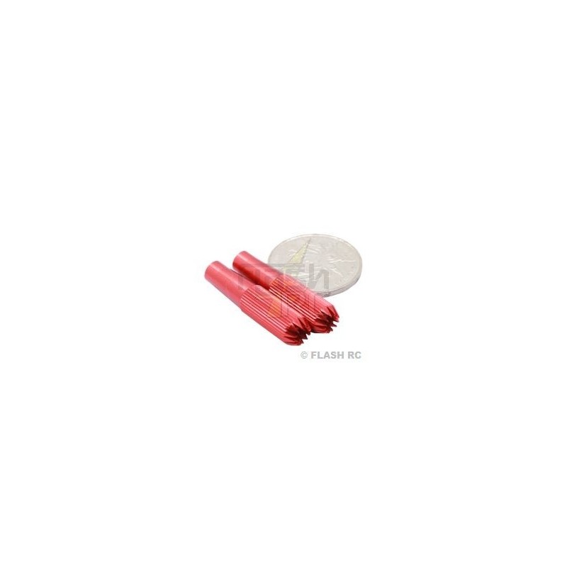 Handles (2pcs) Alu red M3, 8x24mm