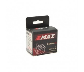 Analoges Mikro-Servo EMAX ES08MA II MG (12g, 2.0kg/cm, 0.10s/60°)