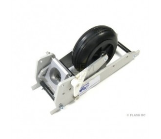 Carrello di atterraggio retrattile FEMA 9823A 5-10 kg (con ruota da 90 mm + protezione ruota)