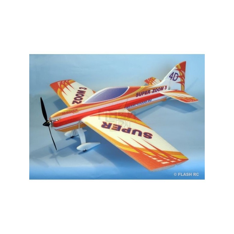 Aeroplano Hacker modello Super Zoom 3 rosso ARF circa 1,00m