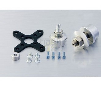 Support moteur + 2  portes-hélice Hacker A30-M/L/XL