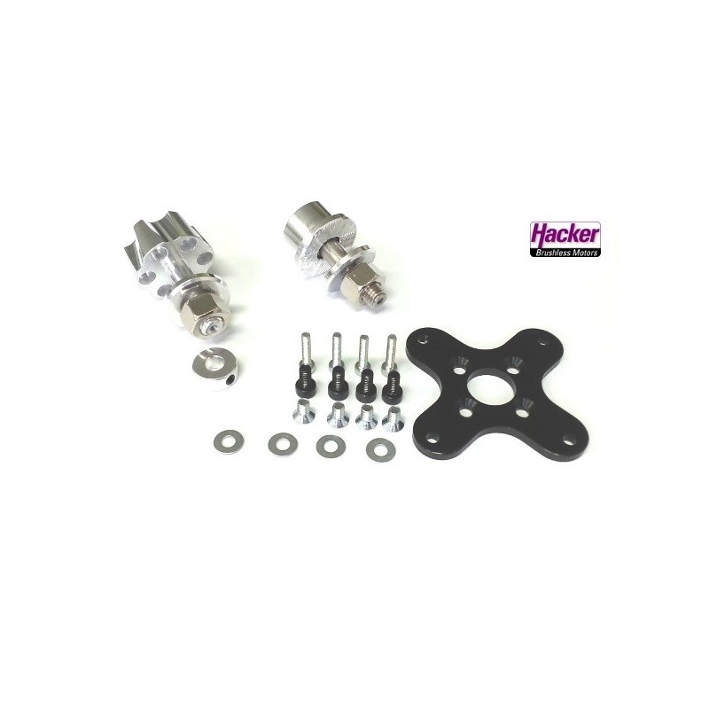 Supporto motore + 2 supporti elica Hacker A50 V3/V4