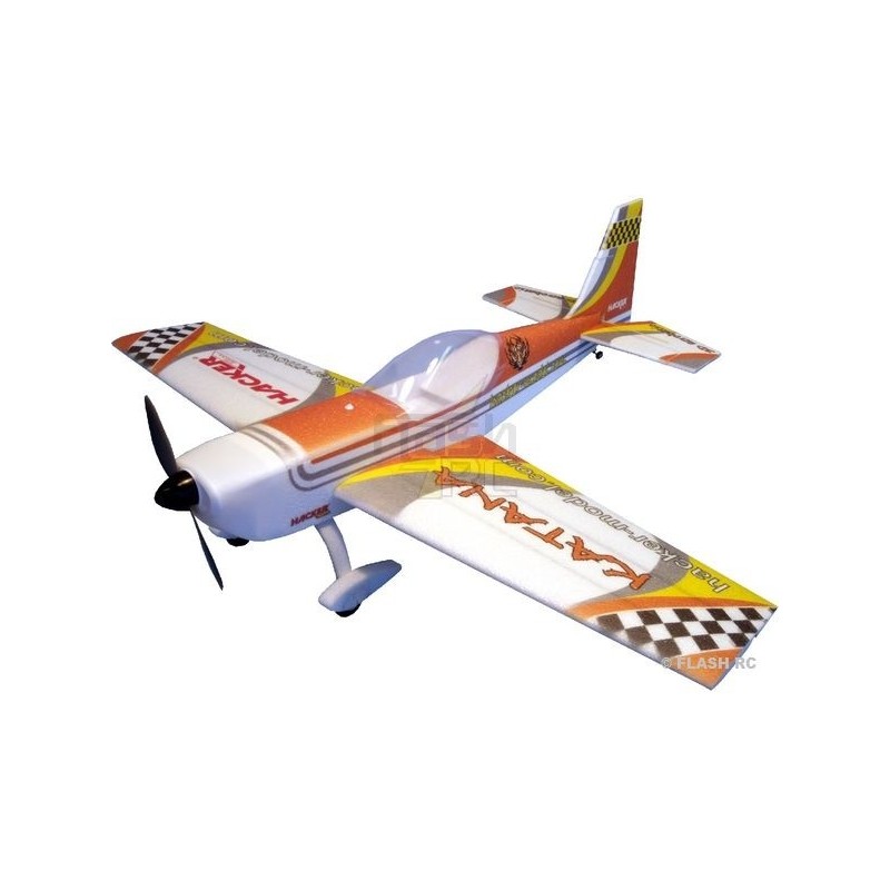 Avión Hacker modelo Katana T-30 naranja ARF aprox.1.20m
