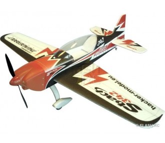 Aeromobile Hacker modello Sbach 342 rosso ARF ca.1,20m