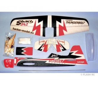 Aircraft Hacker model Sbach 342 red ARF approx.1.20m