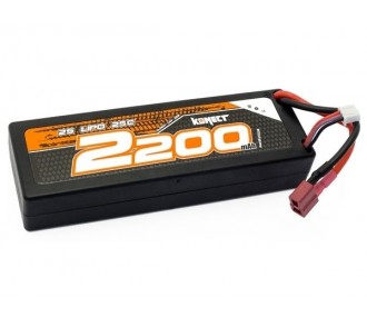 Batterie LiPo 2S 7.4V 2200mah 25C Konect (Stick Pack Dean)