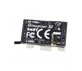 Graupner GR-12SH+ Ricevitore HoTT a 6 canali a 2,4 GHz