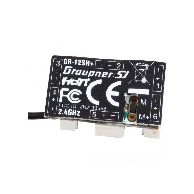 Graupner GR-12SH+ HoTT 6-channel 2.4GHz receiver