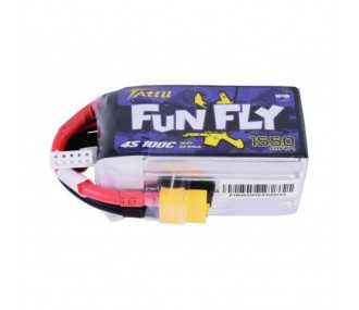 Akku Tattu lipo Funfly Series 4S 14.8V 1550mAh 100C Steckdose xt60