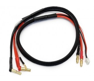 Cable de carga/equilibrado de 60 cm para baterías 2S Enchufe dorado de 4 mm Konect