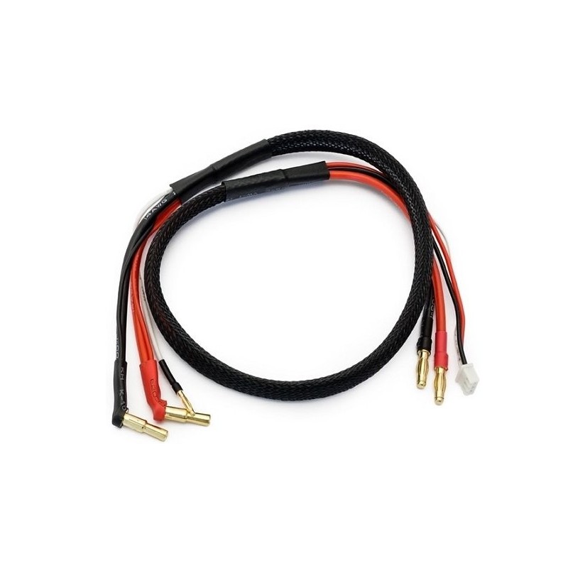 Cable de carga/equilibrado de 60 cm para baterías 2S Enchufe dorado de 4 mm Konect