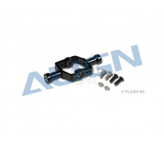 H60164-00 - Support barre de bell Alu noir - TREX 600E Align