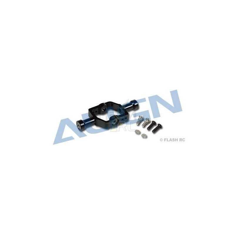 H60164-00 - Bellbar-Halterung Alu schwarz - TREX 600E Align