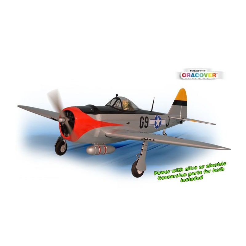 Flugzeug Phoenix Model P47 Thunderbolt 0.91-15cc GP/EP ARF 1.63m