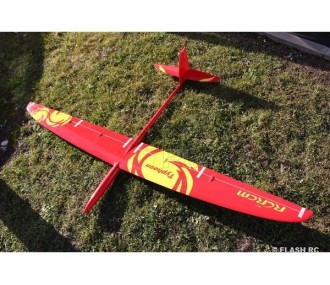 E-Typhoon tout fibre env.2.00m rouge et jaune RCRCM