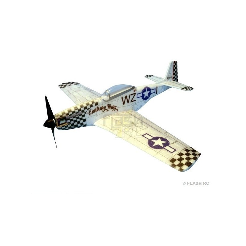 Aeromodello Hacker P51-D Mustang contrario ARF ca.0,84m