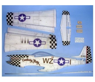 Aircraft Hacker model P51-D Mustang contrary mary ARF approx.0.84m