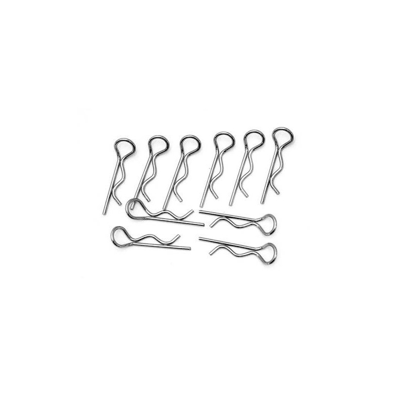 Body clips 1/8th (bag of 10pcs) - Hobbytech