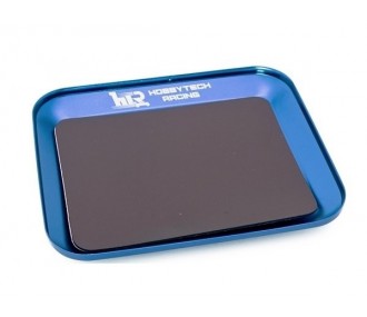 Plateau magnétique en aluminium Bleu Métal 119X101mm - Hobbytech