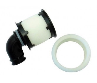 Air filter 1/8th double foam with silicone elbow - Hobbytech