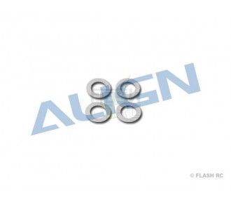 H25128 - Washers for main shaft (4 pcs) - TREX 250 Align