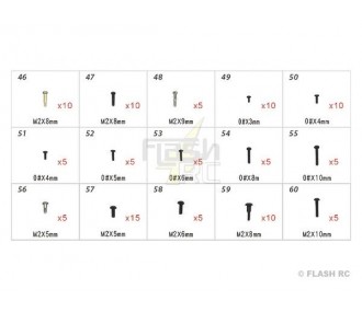 H45168 - Screws - for T-REX250 to TREX 500 Align