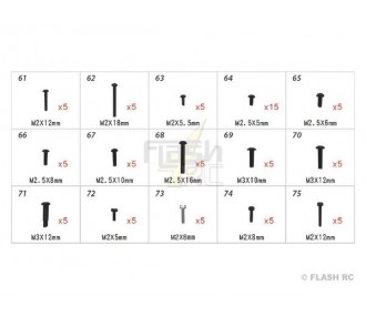 H45168 - Screws - for T-REX250 to TREX 500 Align