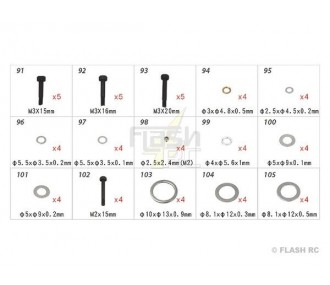 H45168 - Screws - for T-REX250 to TREX 500 Align