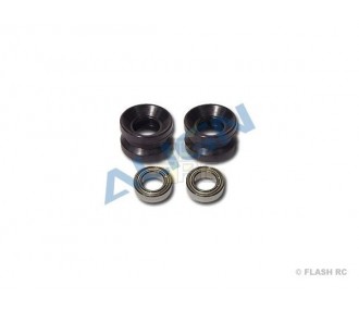 H60124 - Bearing carrier + bearings for rigid transmission - TREX 550E Align